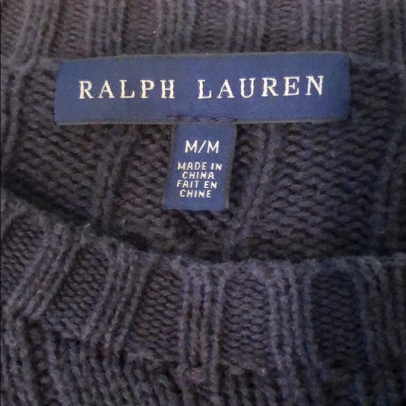 A crew neck Ralph Lauren sweater in navy - Picture 2 of 3
